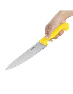 Couteau de cuisine Hygiplas jaune 218mm - Chef professionnel 2