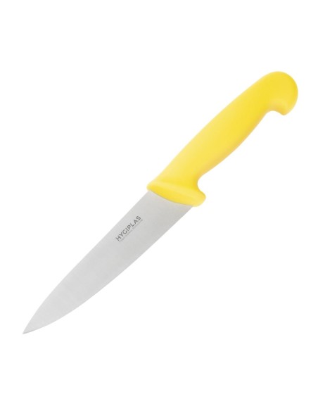 Couteau de cuisine Hygiplas jaune 155mm - Chef