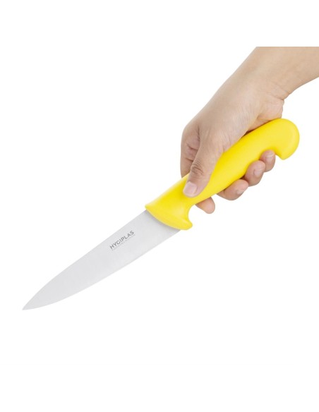 Couteau de cuisine Hygiplas jaune 155mm - Chef