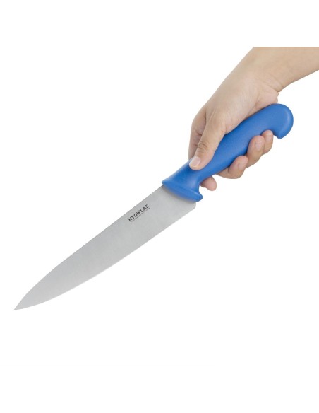 Couteau de cuisine Hygiplas bleu 218mm - chef
