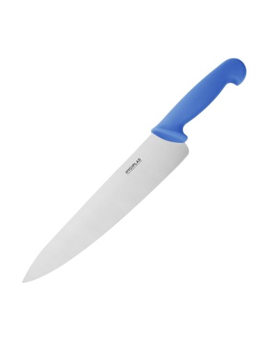 Couteau de cuisine Hygiplas bleu 255mm - Chef professionnel