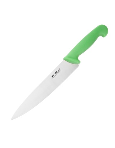 Couteau de cuisine Hygiplas vert 218mm - 21,8 cm