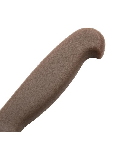 Couteau d'office Hygiplas marron 90 mm - inox, ergonomique