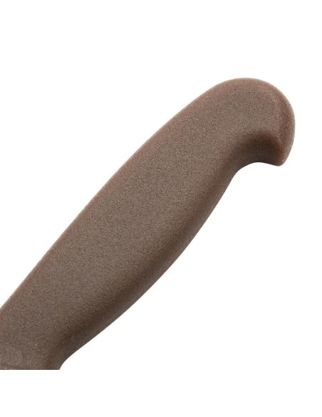 Couteau d'office Hygiplas marron 90 mm - inox, ergonomique
