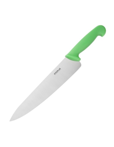 Couteau de cuisine Hygiplas vert 255mm - 190 g