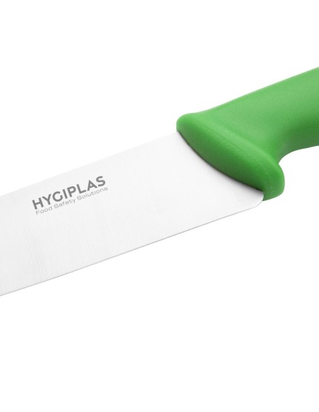 Couteau de cuisine Hygiplas vert 218mm - 21,8 cm