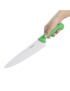 Couteau de cuisine Hygiplas vert 255mm - 190 g 2