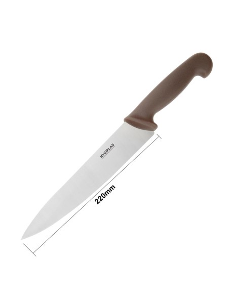 Couteau de cuisine Hygiplas marron 218mm - 21,8 cm
