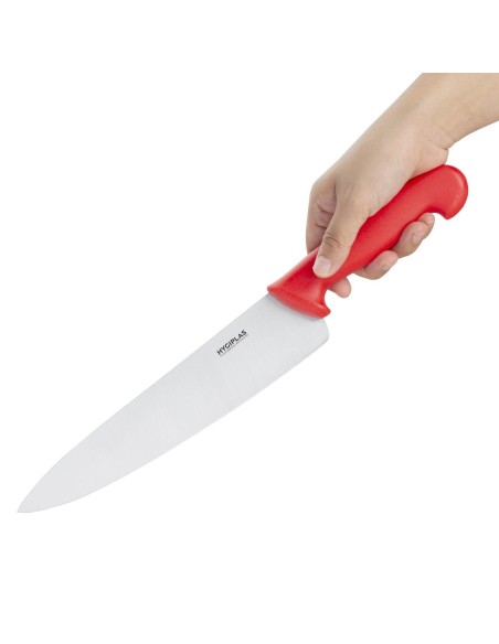 Couteau de cuisine Hygiplas rouge 255mm - Chef