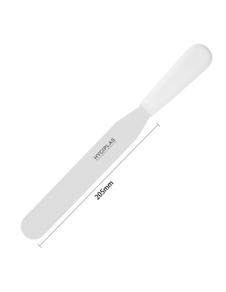Couteau spatule droit Hygiplas blanc 203mm - 60g