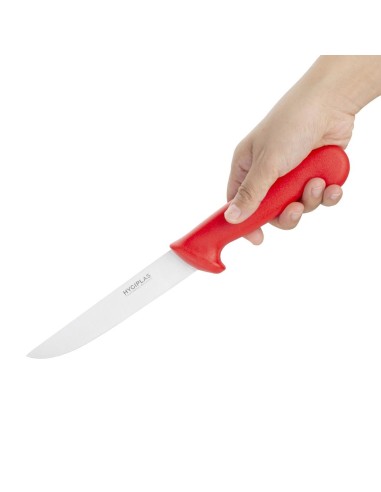Couteau à désosser Hygiplas rouge 152 mm - 110 g