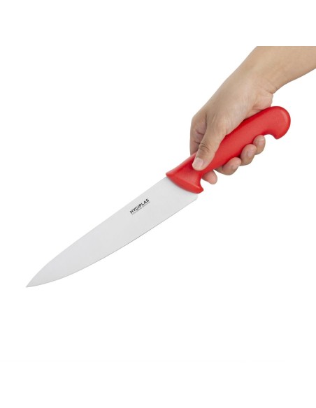 Couteau de cuisine Hygiplas rouge 218 mm - chef