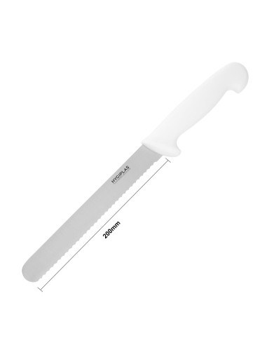 Couteau à pain Hygiplas blanc 203mm - 100g