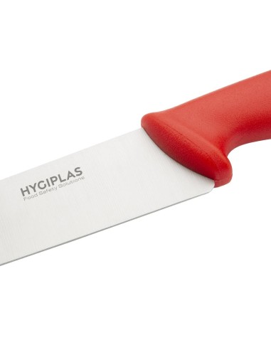Couteau de cuisine Hygiplas rouge 218 mm - chef