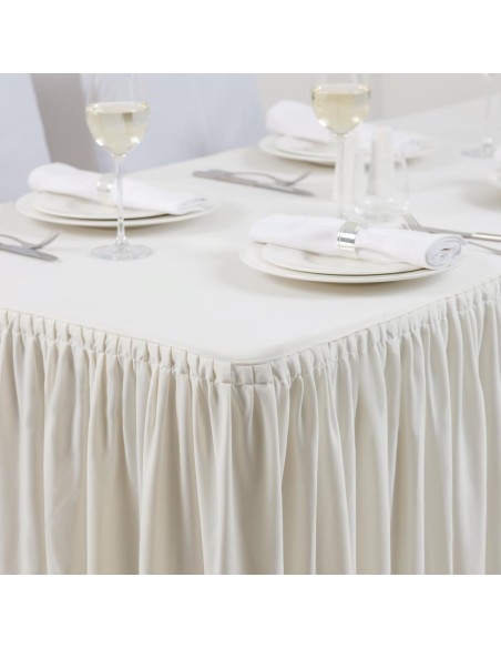 Nappe et juponnage écrus froncé Dena - 1,8 m