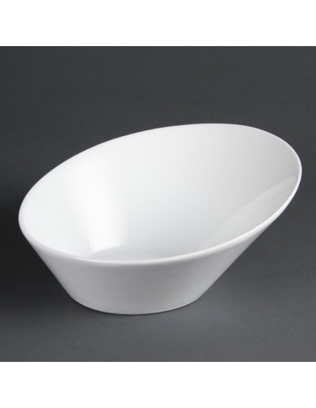 Bols ovales Olympia Whiteware 1,05 L - Lot de 3