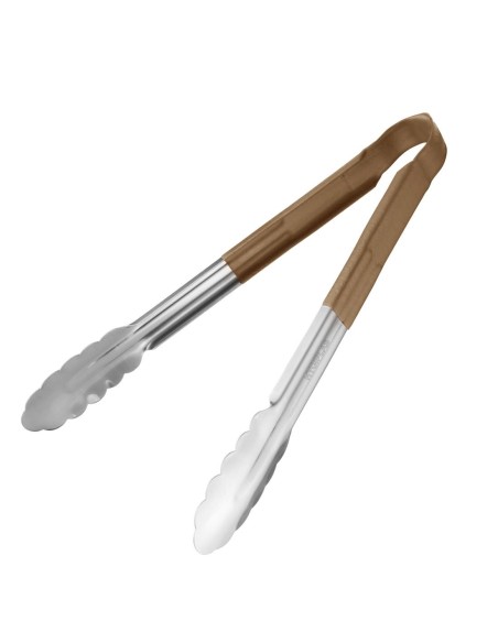 Pince de service Hygiplas 300mm marron - inox