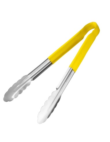 Pince de service Hygiplas 300mm jaune - inox