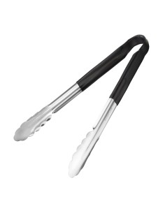 Pince de service Hygiplas 300mm noire - Hygiène pro