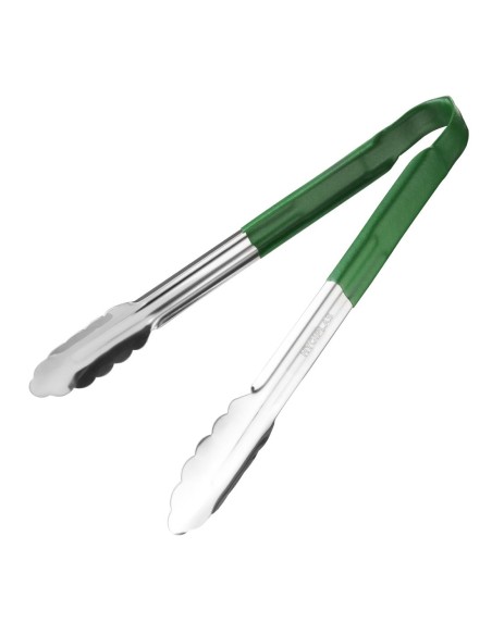 Pince de service Hygiplas 300mm verte - inox