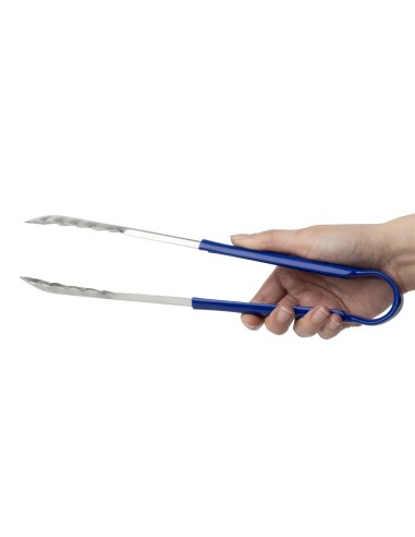Pince de service Hygiplas 300mm bleue - inox