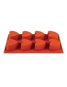 Moule antiadhésif en silicone Pavoni 8 céeurs GN 1/3