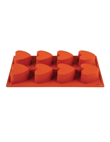 Moule antiadhésif en silicone Pavoni 8 céeurs GN 1/3