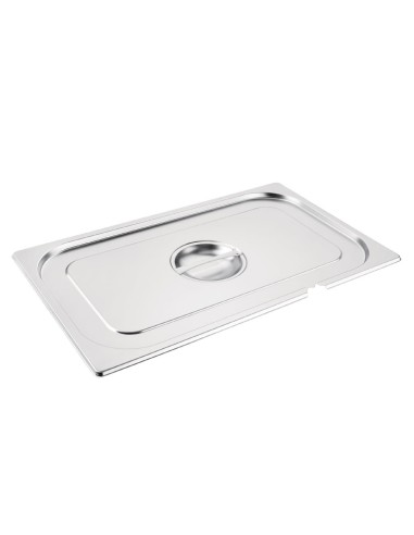 Couvercle inox GN 1/1 avec encoche - Vogue