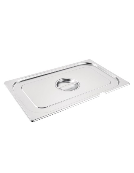 Couvercle inox GN 1/1 avec encoche - Vogue