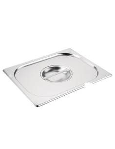 Couvercle inox GN 1/2 avec encoche - Vogue