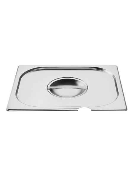 Couvercle inox GN 1/2 avec encoche - Vogue