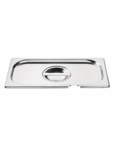 Couvercle inox GN 1/3 avec encoche - Vogue