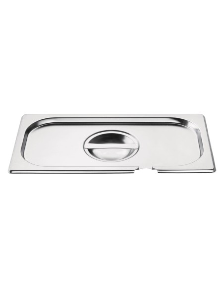 Couvercle inox GN 1/3 avec encoche - Vogue