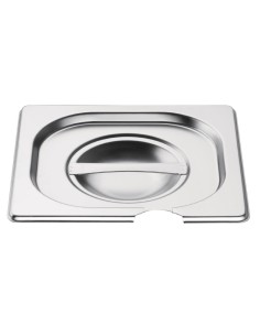 Couvercle inox GN 1/6 Vogue avec encoche - 25x162 mm 2