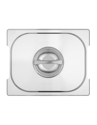 Couvercle inox GN 1/2 Vogue avec poignée - 30x325 mm