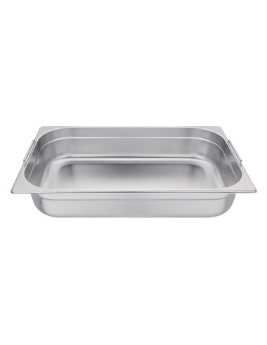 Bac GN 1/1 inox Vogue 100mm - Poignées pratiques