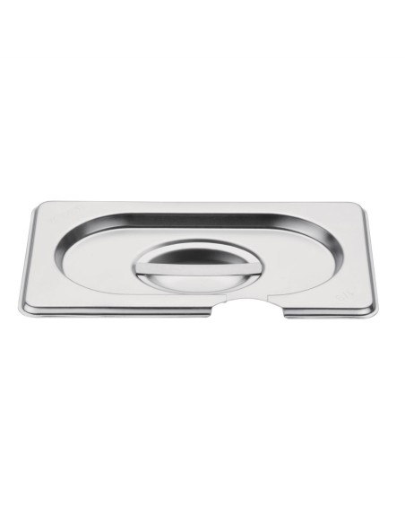 Couvercle inox GN 1/9 Vogue avec encoche