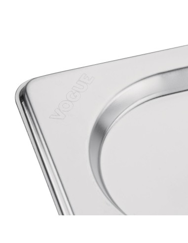Couvercle inox GN 1/9 Vogue avec encoche