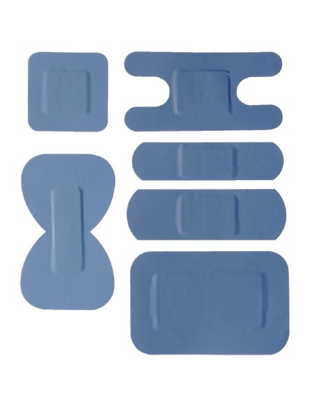 Pansements bleus assortis Aero - boîte de 100 stériles