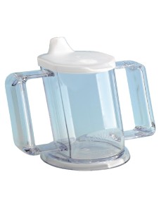 Gobelet double anse 200ml - transparent