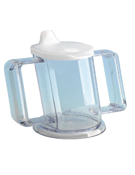 Gobelet double anse 200ml - transparent