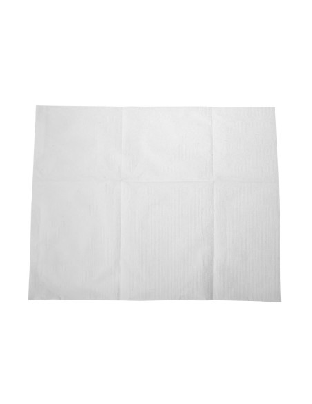 Serviettes lunch blanches 1 pli 90x120 mm - 6000 United Paper
