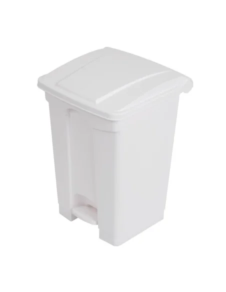 Poubelle de cuisine à pédale Jantex blanche 45L