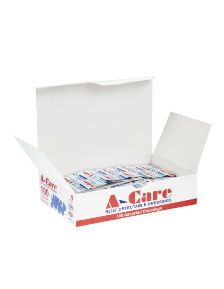 Pansements bleus assortis Aero - boîte de 100 stériles