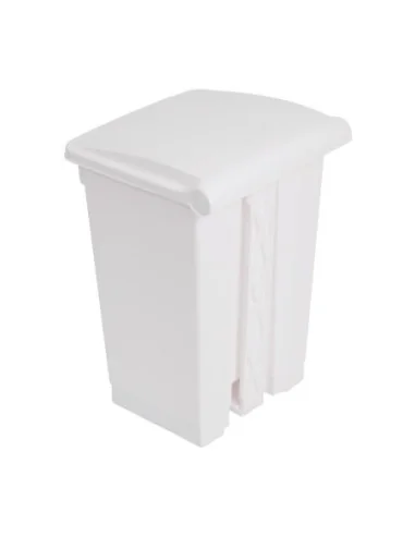 Poubelle de cuisine à pédale Jantex blanche 45L
