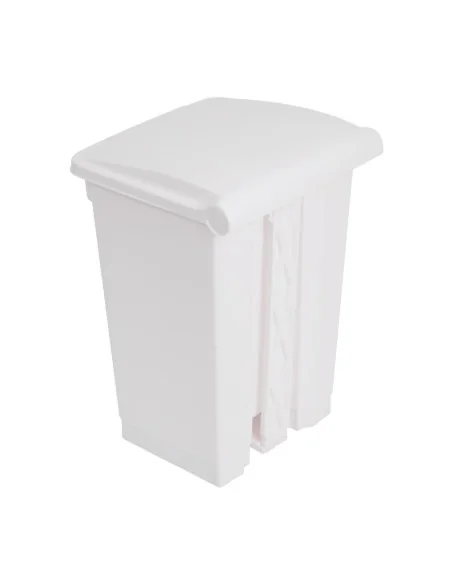 Poubelle de cuisine à pédale Jantex blanche 45L
