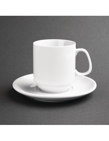 Mugs empilables blancs 284 ml Olympia - lot de 12