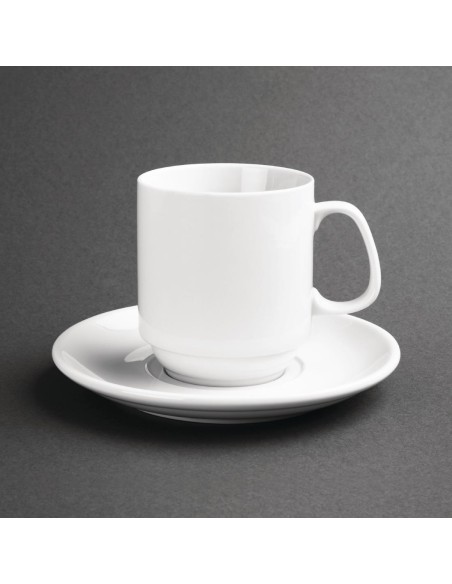 Mugs empilables blancs 284 ml Olympia - lot de 12