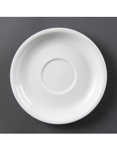 Soucoupes Olympia Whiteware 160 mm - lot de 12