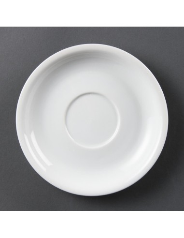 Soucoupes Olympia Whiteware 160 mm - lot de 12